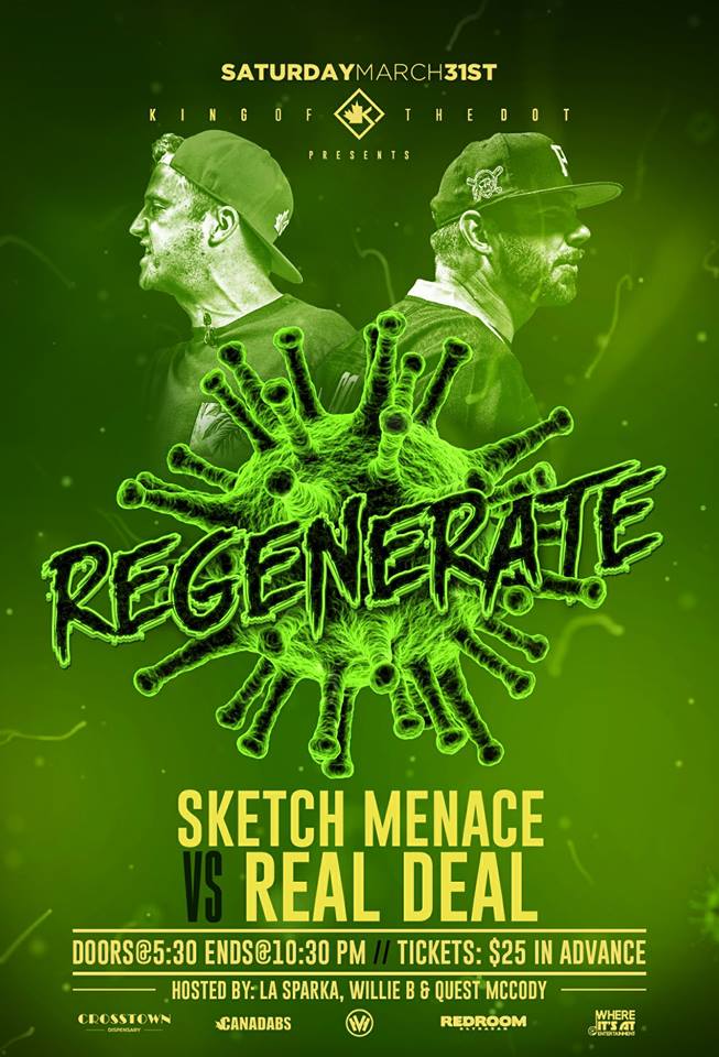 King Of The Dot Vancouver Presents: Regenerate @ The Red Room Mar 31 2018 - Jun 18th @ The Red Room