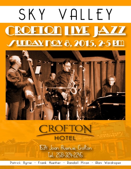Live Jazz Series: Sky Valley @ Osborne Bay Pub  Nov 8 2015 - May 13th @ Osborne Bay Pub 