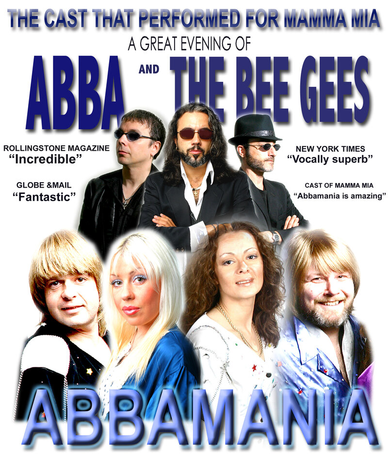 Abbamania & The Bee Gees @ Cowichan Performing Arts Centre Jan 12 2015 - Jun 6th @ Cowichan Performing Arts Centre