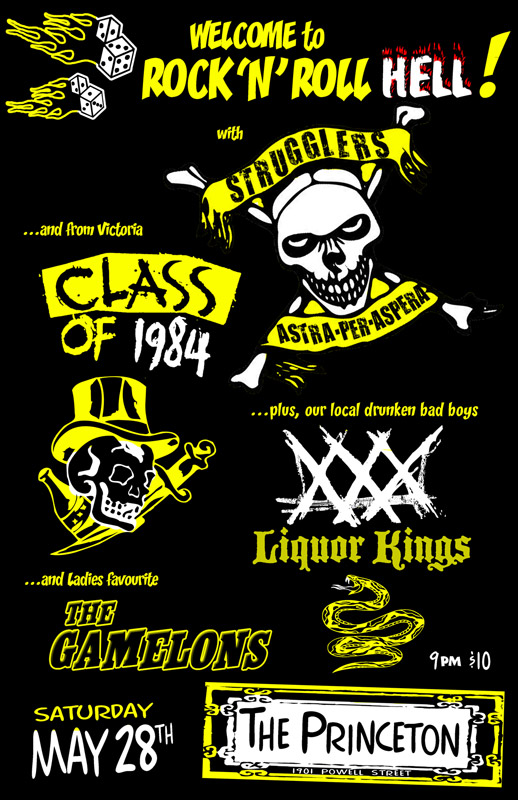 Liquor Kings, Strugglers, The Gamelons @ Princeton Pub May 28 2011 - May 13th @ Princeton Pub