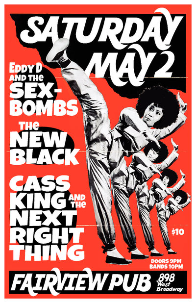 WIGGIN OUT IN WHITE with: EddyD & the Sex Bombs, The New Black, Cass King and the Next Big Thing @ Fairview Pub May 2 2015 - May 7th @ Fairview Pub