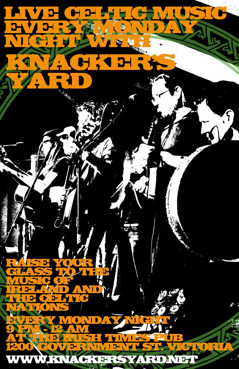 Live Celtic Music at The Irish Times: Knacker's Yard @ Irish Times Pub Mar 5 2018 - Jun 10th @ Irish Times Pub