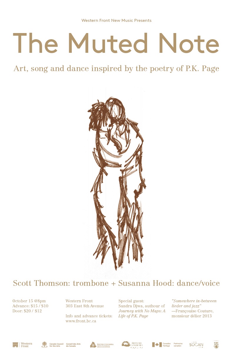 The Muted Note: Scott Thomson, Susanna Hood @ The Western Front - Oct 15, 2014