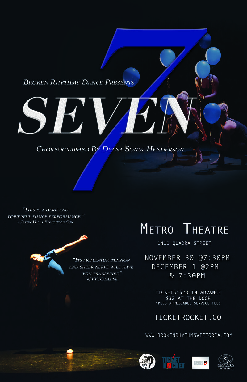 SEVEN-Broken Rhythms Dance presents @ Metro Studio Nov 30 2018 - Jun 3rd @ Metro Studio