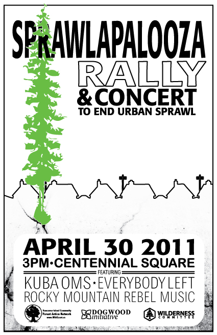 SPRAWLAPALOOZA: Kuba Oms, Rocky Mountain Rebel Music, Everybody Left, Shipwreck Capital @ Centennial Square Apr 30 2011 - May 6th @ Centennial Square