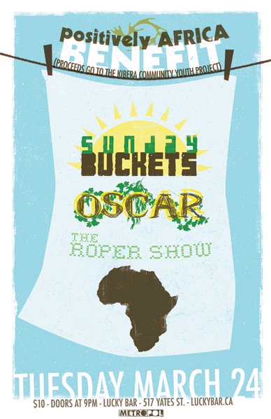 Sunday Buckets, Oscar , The Roper Show @ Lucky Bar Mar 24 2009 - May 6th @ Lucky Bar