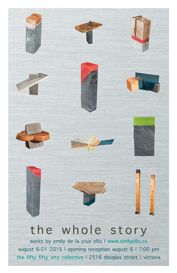 the whole story: works by emily de la cruz: emily de la cruz @ the fifty fifty arts collective Aug 6 2015 - Jun 4th @ the fifty fifty arts collective