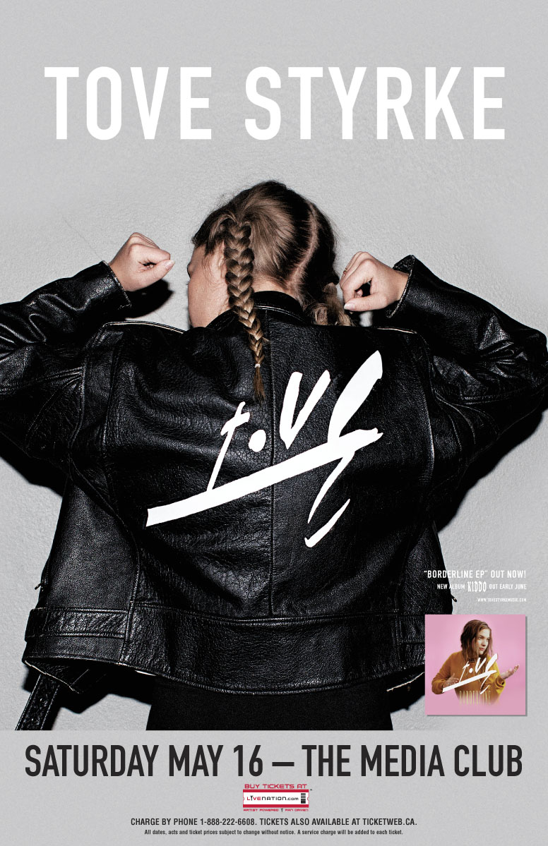 Tove Styrke, Lany @ The Media Club May 16 2015 - Jun 8th @ The Media Club