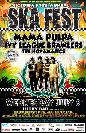 MAMA PULPA from Mexico City make their return to VICTORIA'S 12TH ANNUAL SKA FESTIVAL!: Mama Pulpa, Ivy League Brawlers, Everybody Left @ Lucky Bar Jul 6 2011 - May 7th @ Lucky Bar