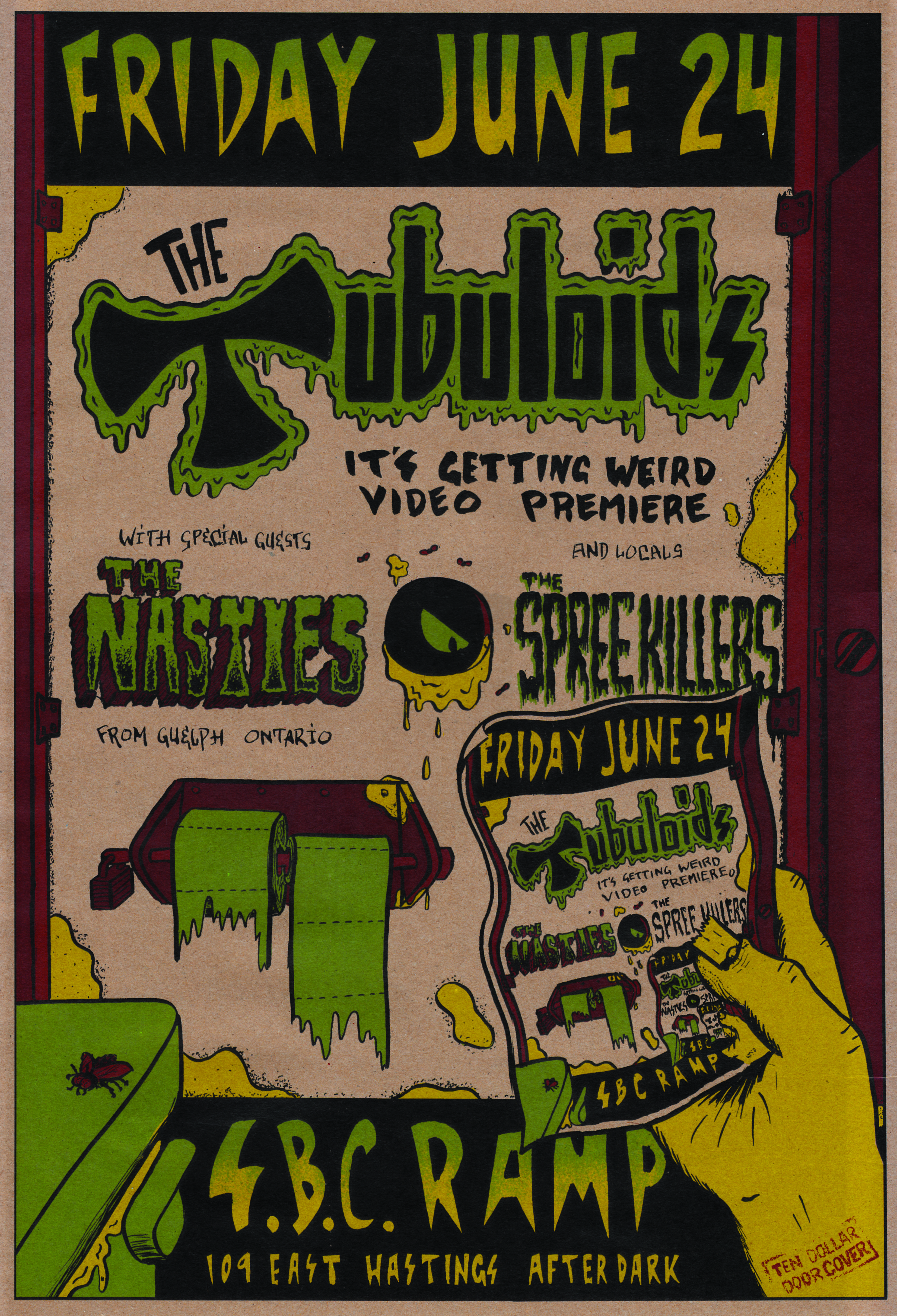 It's Getting Weird Video Premiere: The Tubuloids, The Nasties  (From Guelph Ontario), Spree Killers  @ SBC Restaurant Dec 31 1969 - May 7th @ SBC Restaurant