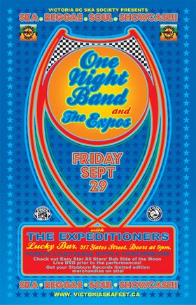 Stomp Records' Brand New Ska/Reggae Soul Bands! + Dub Side of the Moon Screening: One Night Band, The Expos, The Expeditioners @ Lucky Bar Sep 29 2006 - May 6th @ Lucky Bar