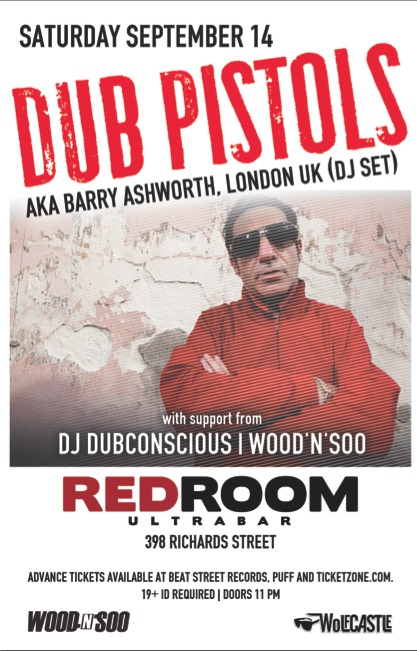 Dub Pistols  (Barry Ashworth DJ Set) @ The Red Room Sep 14 2013 - May 7th @ The Red Room