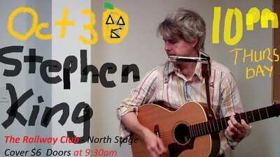 Stephen King - EP Trio Release (Railway North Stage): Stephen King, Jean-Se' Le Doujet @ Railway Club Oct 30 2014 - May 19th @ Railway Club