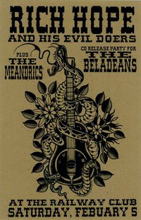 Late Show! the Beladeans CD release party!: Rich Hope, The Beladeans, The Meandrics @ Railway Club Feb 5 2011 - May 6th @ Railway Club