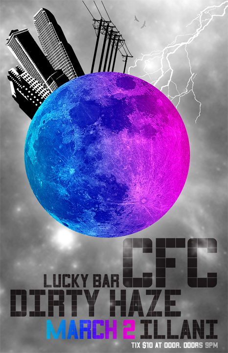 CFC CD RELEASE!: CFC, Dirty Haze, IllanI, VinylSaurus Decks @ Lucky Bar Mar 2 2010 - May 6th @ Lucky Bar