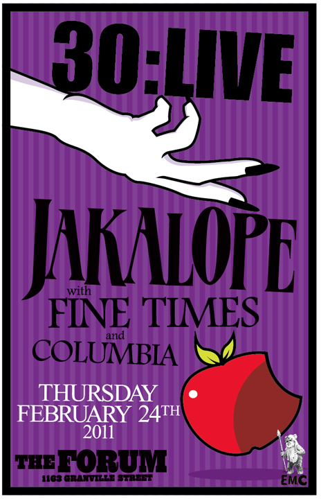Jakalope, Columbia, Fine Times @ The Forum Feb 24 2011 - May 7th @ The Forum