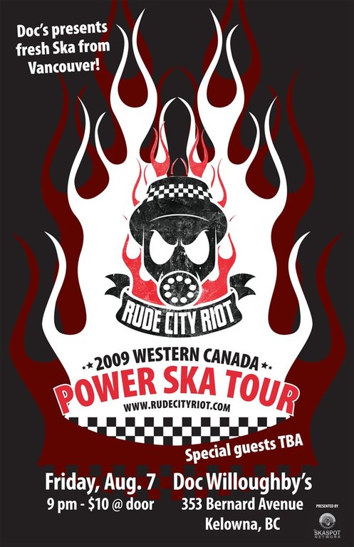 Rude City Riot = Power-Ska Tour - Kelowna: Rude City Riot @ Doc Willoughby's - Aug 07, 2009