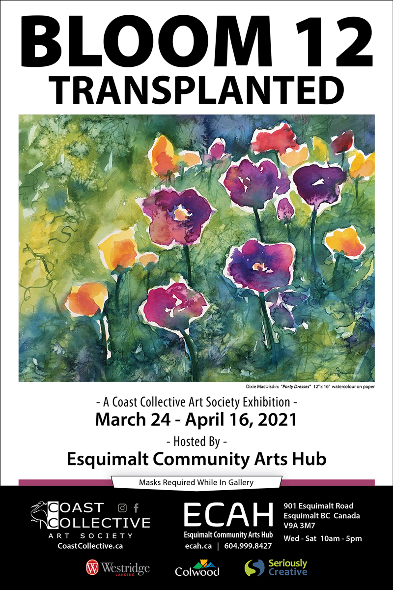 Bloom 12 Transplanted &ndash; to be held at ECAH @ ECAH Mar 31 2021 - May 16th @ ECAH