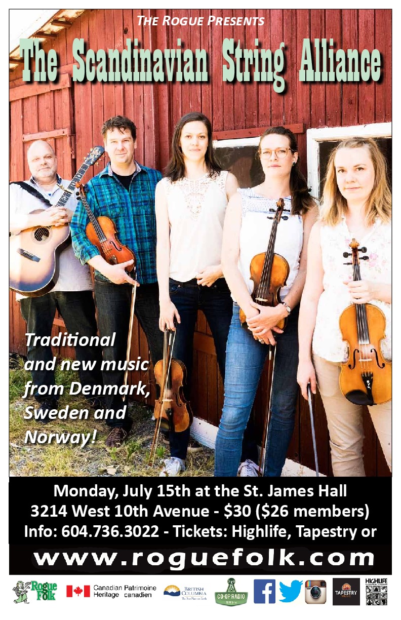 The Scandinavian String Alliance @ St. James Community Hall Jul 15 2019 - May 5th @ St. James Community Hall