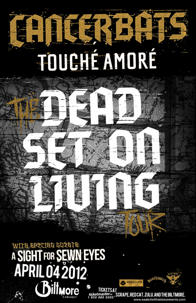 The Biltmore presents: Cancer Bats, Touche Amore, A Sight For Sewn Eyes @ The Biltmore Cabaret Apr 4 2012 - May 6th @ The Biltmore Cabaret