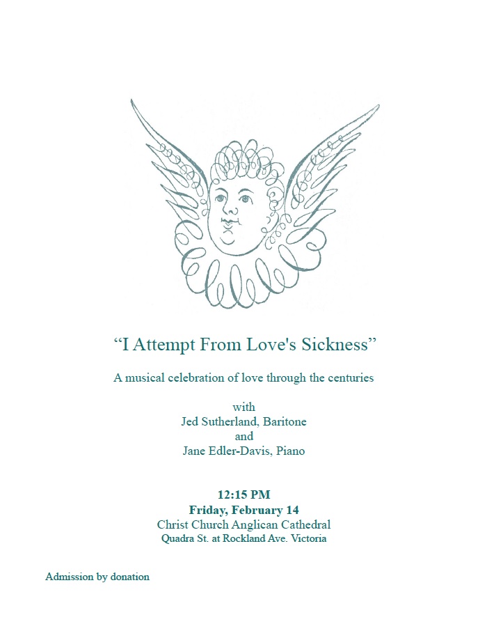 I Attempt From Love's Sickness: Jed Sutherland @ Christ Church Cathedral  Feb 14 2014 - Jun 4th @ Christ Church Cathedral 