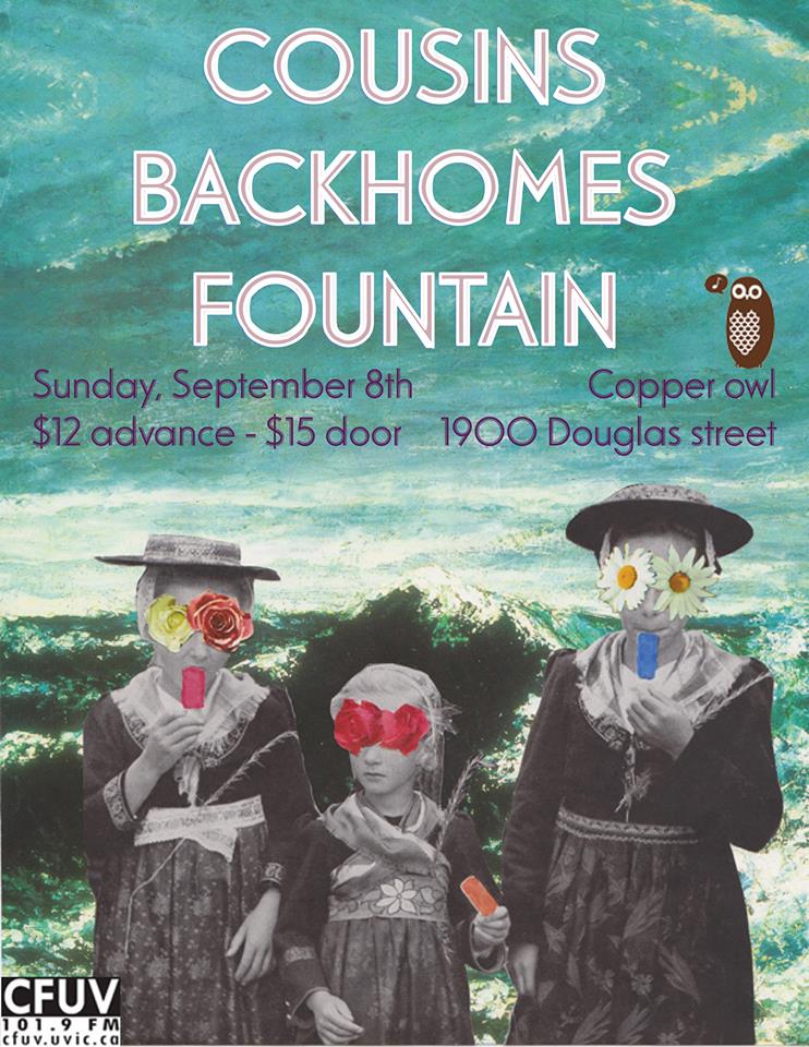 COUSINS, The Backhomes, Fountain @ Copper Owl Sep 8 2013 - May 6th @ Copper Owl