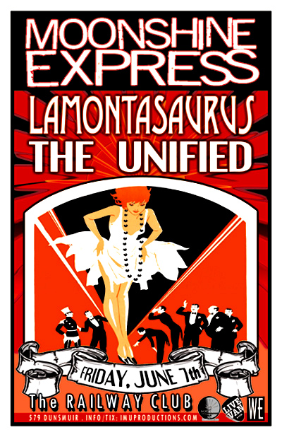 MOONSHNE EXPRESS, Lamontasaurus, The Unified @ Railway Club Jun 7 2013 - May 10th @ Railway Club