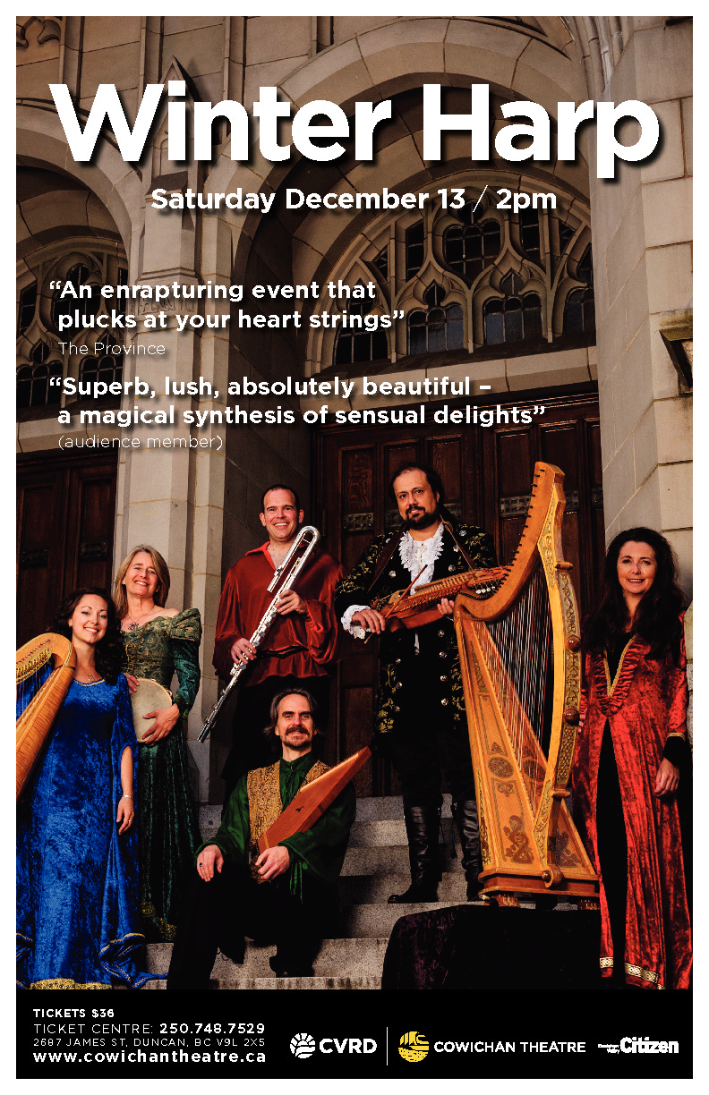 Winter Harp @ Cowichan Performing Arts Centre Dec 13 2014 - May 6th @ Cowichan Performing Arts Centre