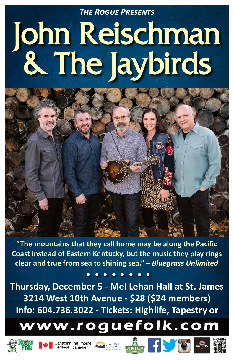 John Reischman , The Jaybirds @ Mel Lehan Hall at St. James - Dec 05, 2019