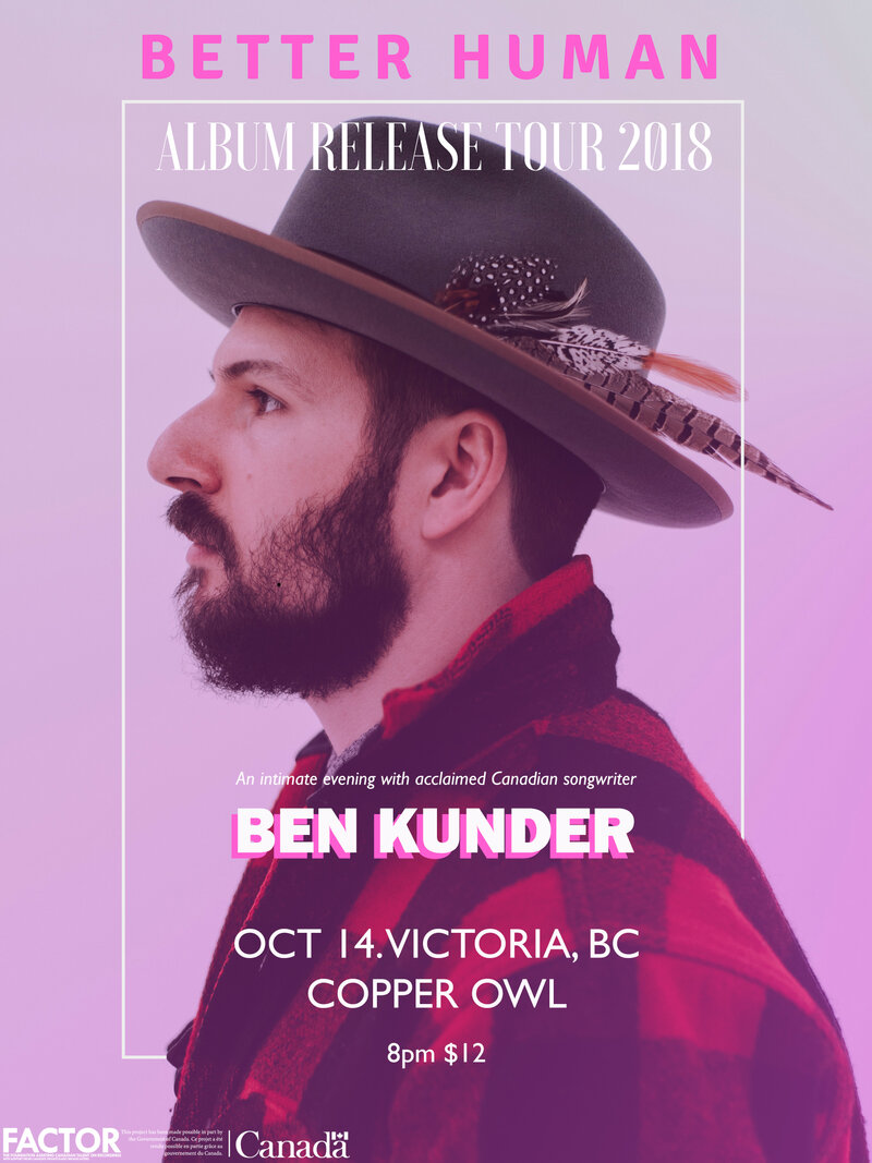 Ben Kunder , Sarah Osborne @ Copper Owl Oct 14 2018 - May 1st @ Copper Owl
