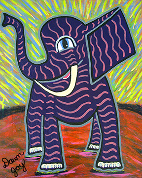 Paint Your Elephant - Whimsy Style: Dawn Joy Ritchie @ Shoal Activity Centre Oct 22 2015 - May 6th @ Shoal Activity Centre