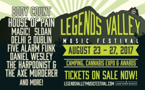 Legends Valley Music Festival 2017 @ Laketown Ranch Aug 25 2017 - May 7th @ Laketown Ranch