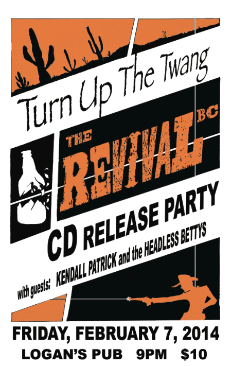 The Revival BC, Kendall Patrick and the Headless Bettys @ Logan's Pub Feb 7 2014 - May 13th @ Logan's Pub