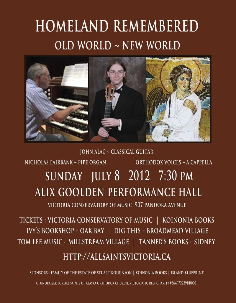 Homeland Remembered - Old World New World @ Alix Goolden Performance Hall - Jul 08, 2012