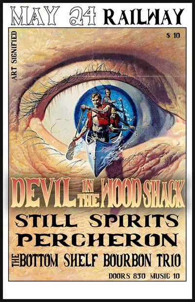 Devil in the Woodshack, The Still Spirits, Percheron, The Bottom Shelf Bourbon Trio @ Railway Club May 24 2014 - May 6th @ Railway Club