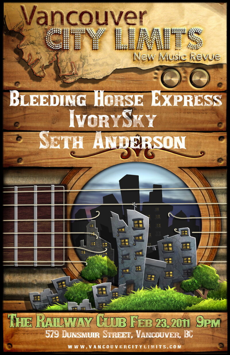 Late show:: Bleeding Horse Express, Ivory Sky, Seth Anderson @ Railway Club Feb 23 2011 - May 6th @ Railway Club
