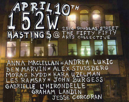 152 West Hastings @ the fifty fifty arts collective Apr 10 2010 - Jun 7th @ the fifty fifty arts collective