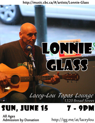Lonnie Glass @ Lacey-Lou Tapas Lounge Jun 15 2014 - Jun 6th @ Lacey-Lou Tapas Lounge