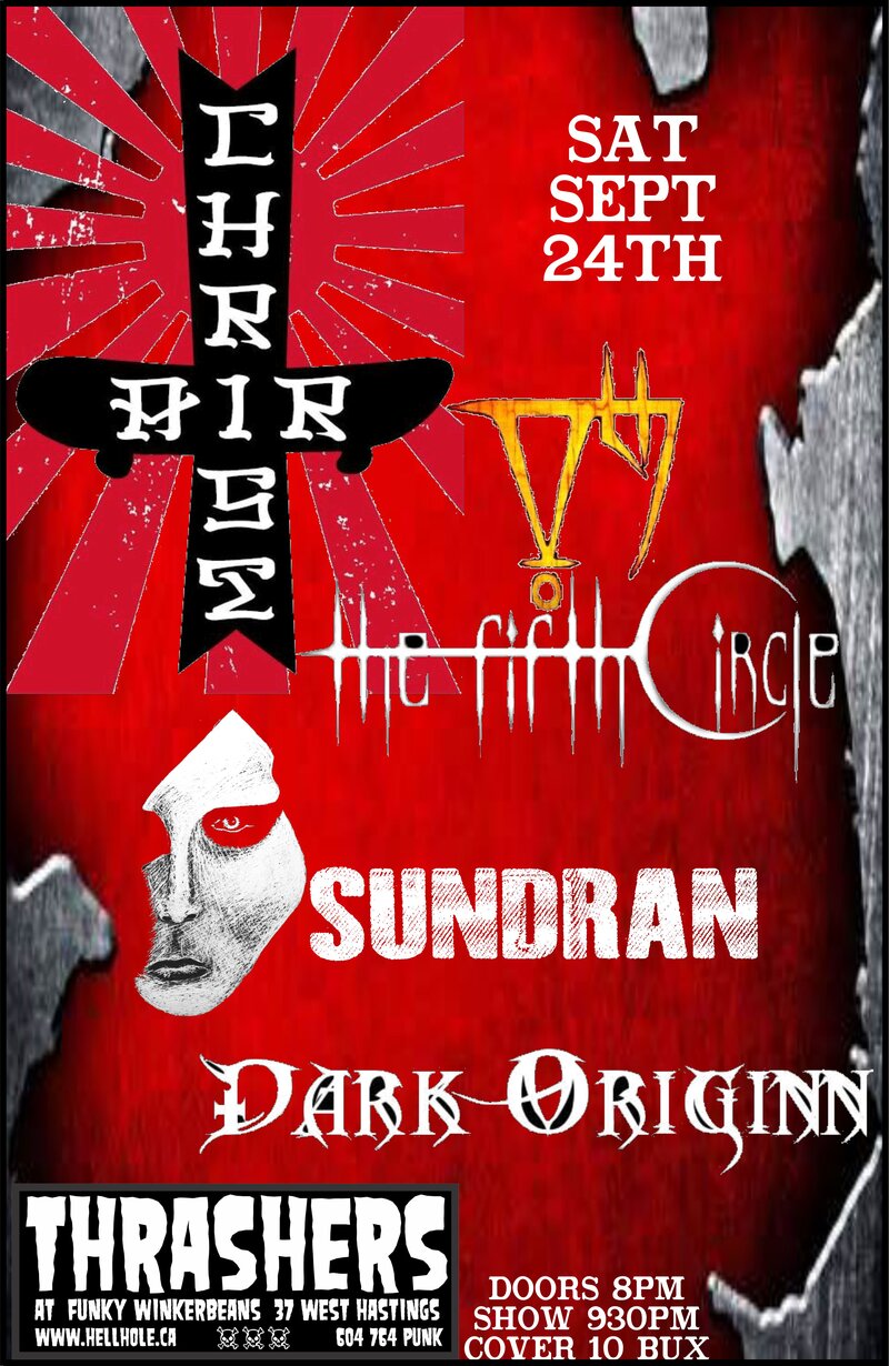 Christ Air, THE VTH CIRCLE, SUNDRAN, Dark Originn @ Funky Winker Beans Sep 24 2016 - May 7th @ Funky Winker Beans