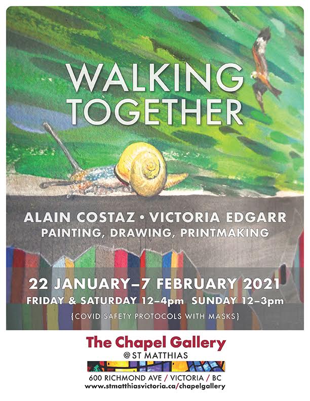 'Walking Together': Alain Costaz, Victoria Edgarr @ The Chapel Gallery Jan 23 2021 - May 5th @ The Chapel Gallery