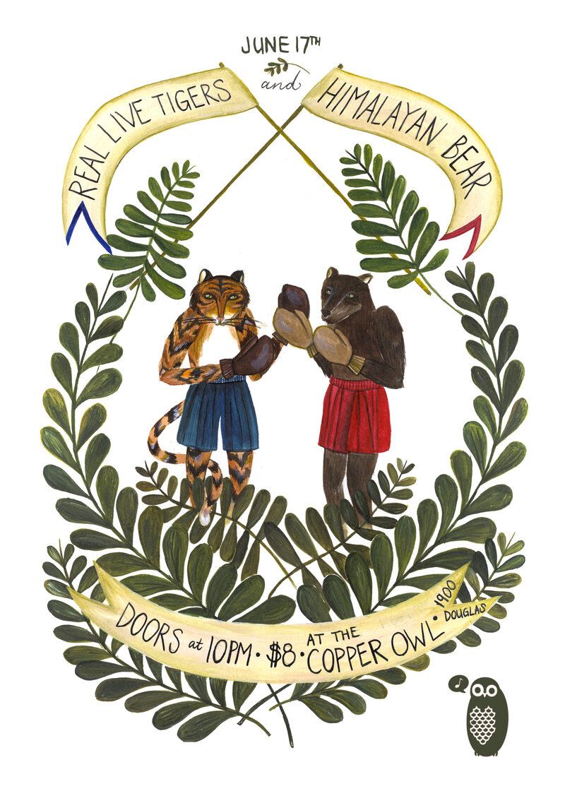Real Live Tigers, The Himalayan Bear @ Copper Owl Jun 17 2013 - May 7th @ Copper Owl