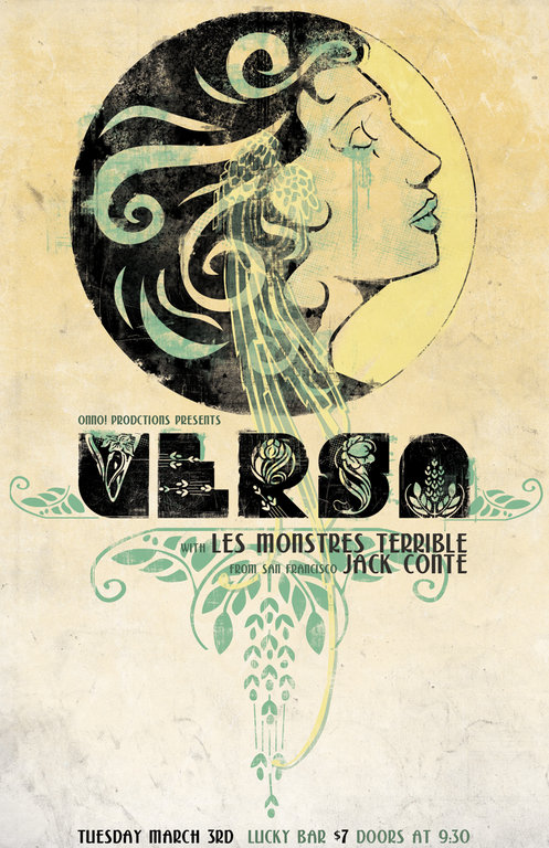 Versa, Les Monstres Terribles, Jack Conte @ Lucky Bar Mar 3 2009 - May 10th @ Lucky Bar