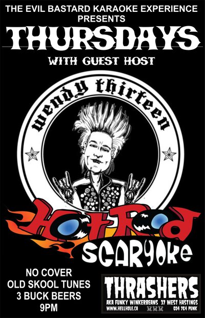The Evil Bastard SCARYOKE Experience @ Funky Winker Beans May 23 2013 - Apr 30th @ Funky Winker Beans
