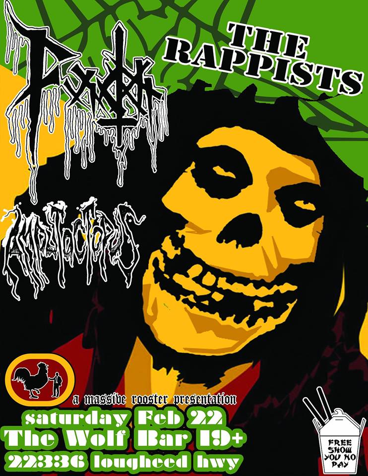 The Rappists, Functor , Amputoctopus @ The Wolf Bar Feb 22 2014 - May 5th @ The Wolf Bar