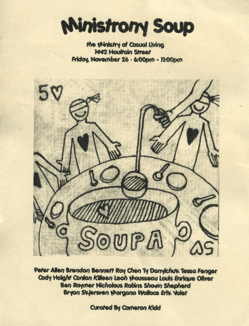 Ministrony Soup - Group Show Curated by Cameron Kidd @  Nov 24 2010 - Jun 14th @ 