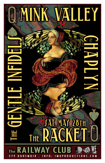 LATE SHOW!: Mink Valley, Chaplyn, The Racket - Vancouver, Gentle Infidels @ Railway Club May 28 2011 - May 8th @ Railway Club