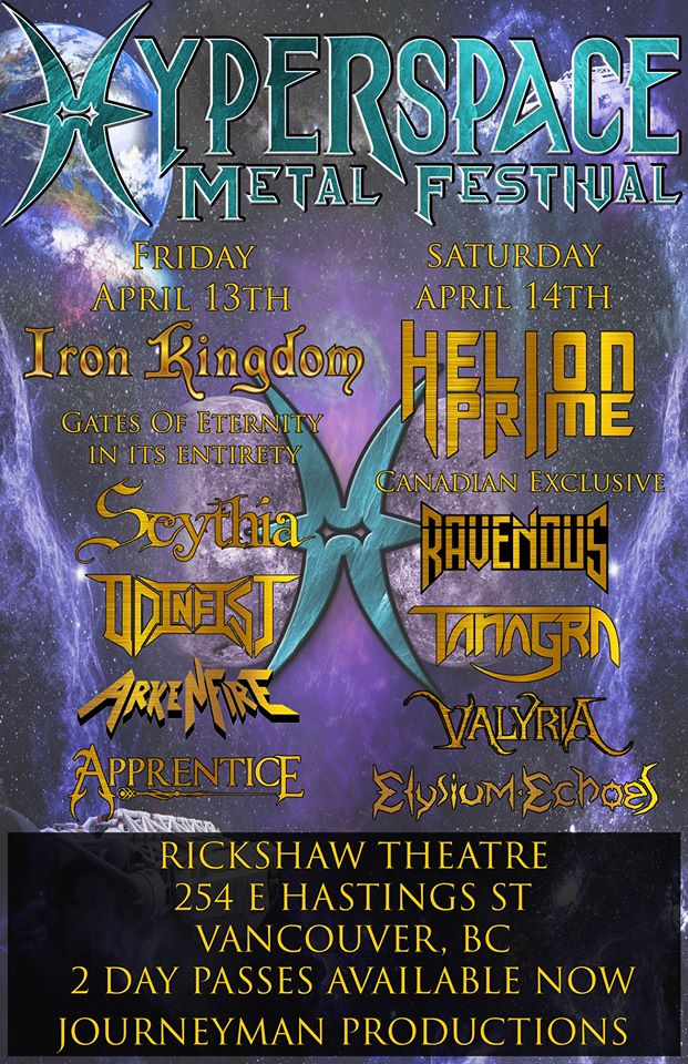 Iron Kingdom, Scythia, Odinfist, ArkenFire, Apprentice @ Rickshaw Theatre Apr 13 2018 - May 6th @ Rickshaw Theatre