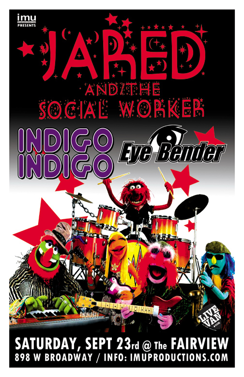 Jared Fowler, Jared and the Social Worker, INDIGO INDIGO , Eye Bender @ Fairview Pub Sep 23 2017 - May 9th @ Fairview Pub