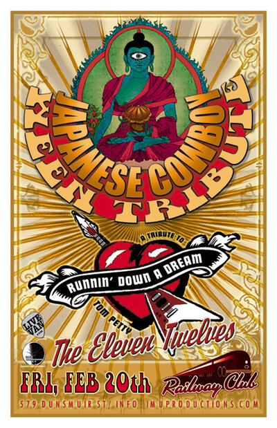 Ween & Tom Petty Tributes w/ Psychedelic Nuggets Tribute: Japanese Cowboy, Runnin Down A Dream , The Eleven Twelves @ Railway Club Feb 20 2015 - May 8th @ Railway Club
