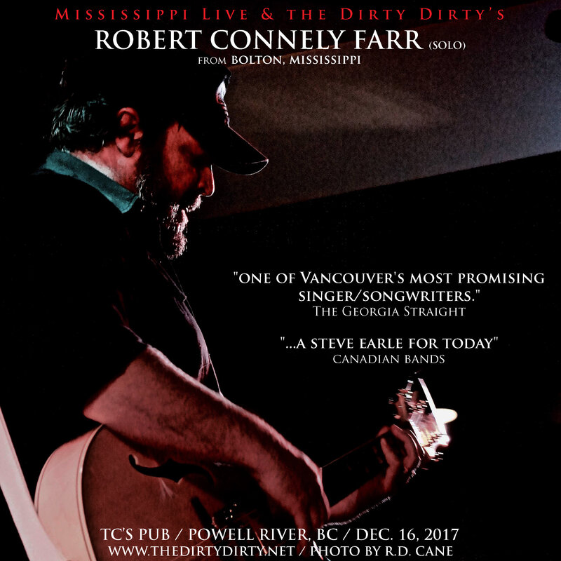 Mississippi Live and the Dirty Dirty @ TC's Pub Dec 16 2017 - May 16th @ TC's Pub